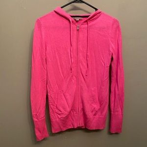 Gap Neon pink zip-up with hood